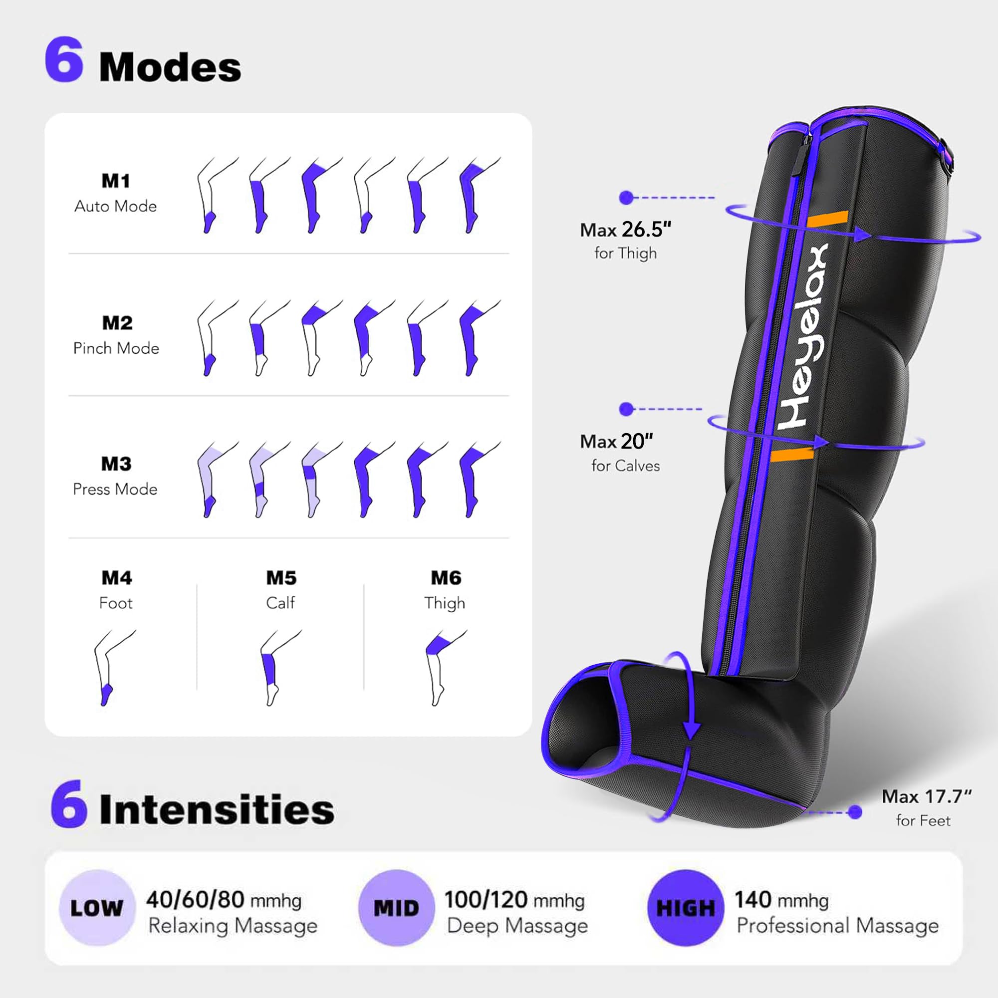 Heyelax fast-inflate pump inflates quickly for efficient sessions.