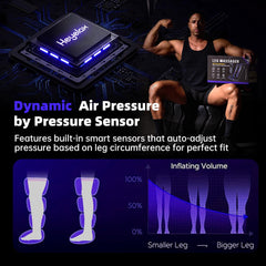 Heyelax foot chamber targets the foot for complete leg coverage.