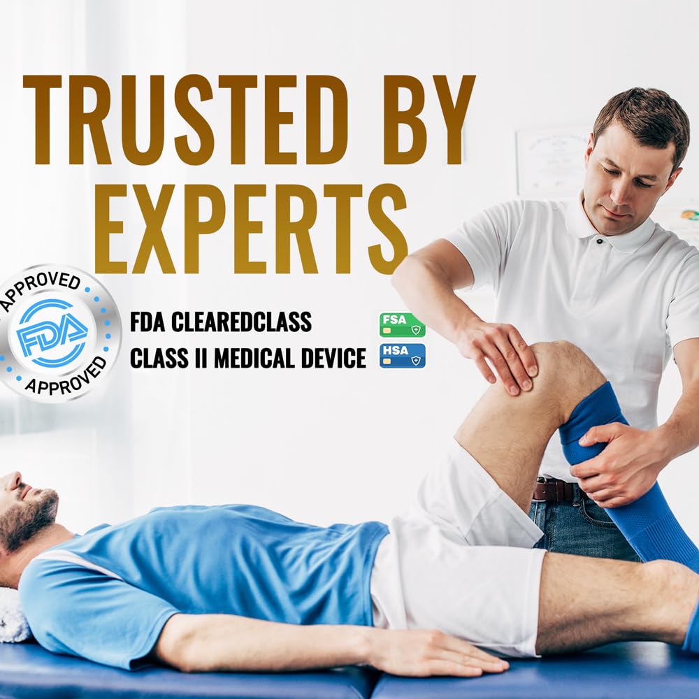 Heyelax lower calf chamber promotes reduced swelling and quicker leg recovery.