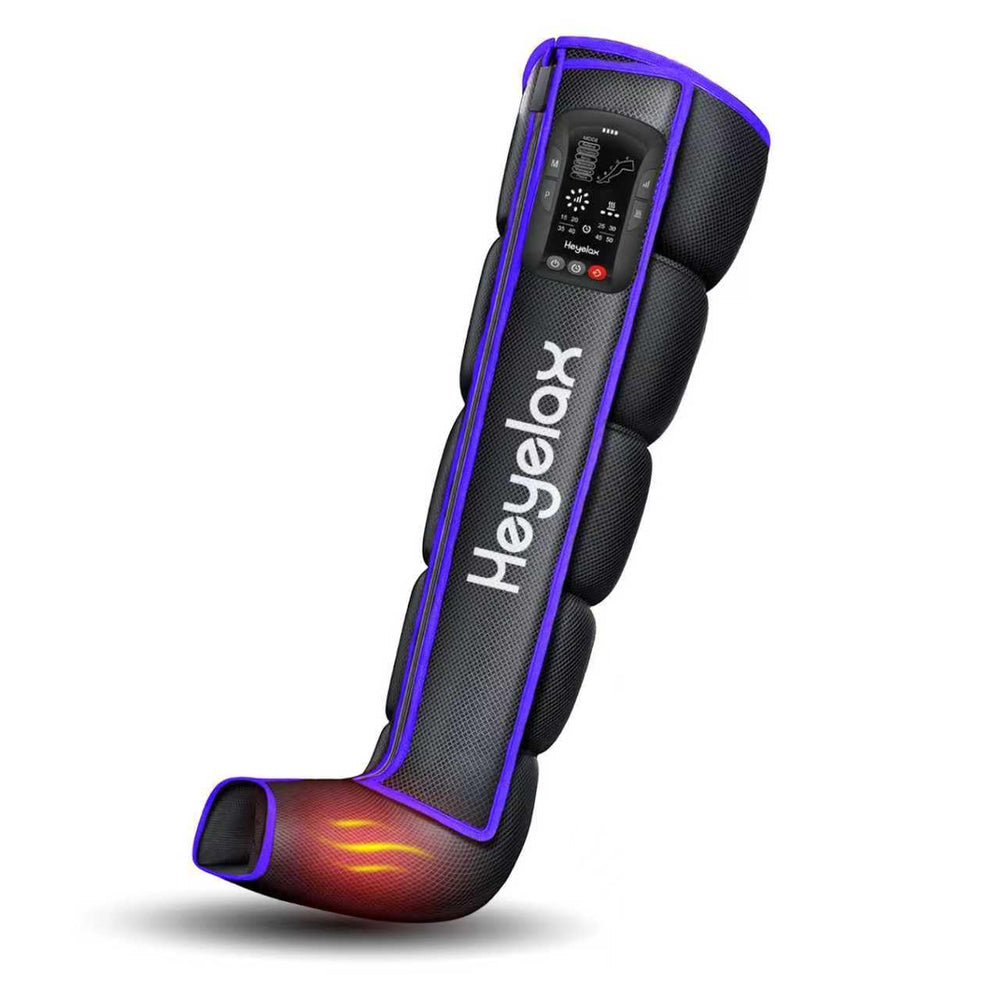 Heyelax Leg Massager cordless controller enables easy on-the-go adjustments.