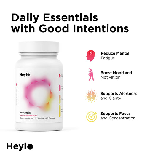 Heylo Health capsules close-up for quick, calm energy support
