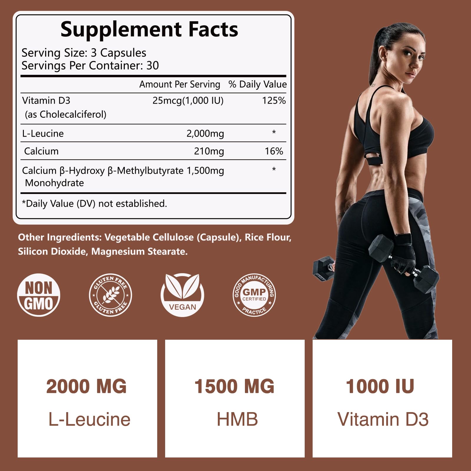 HFELIZ HMB capsules closeup demonstrates compact easy to swallow pills