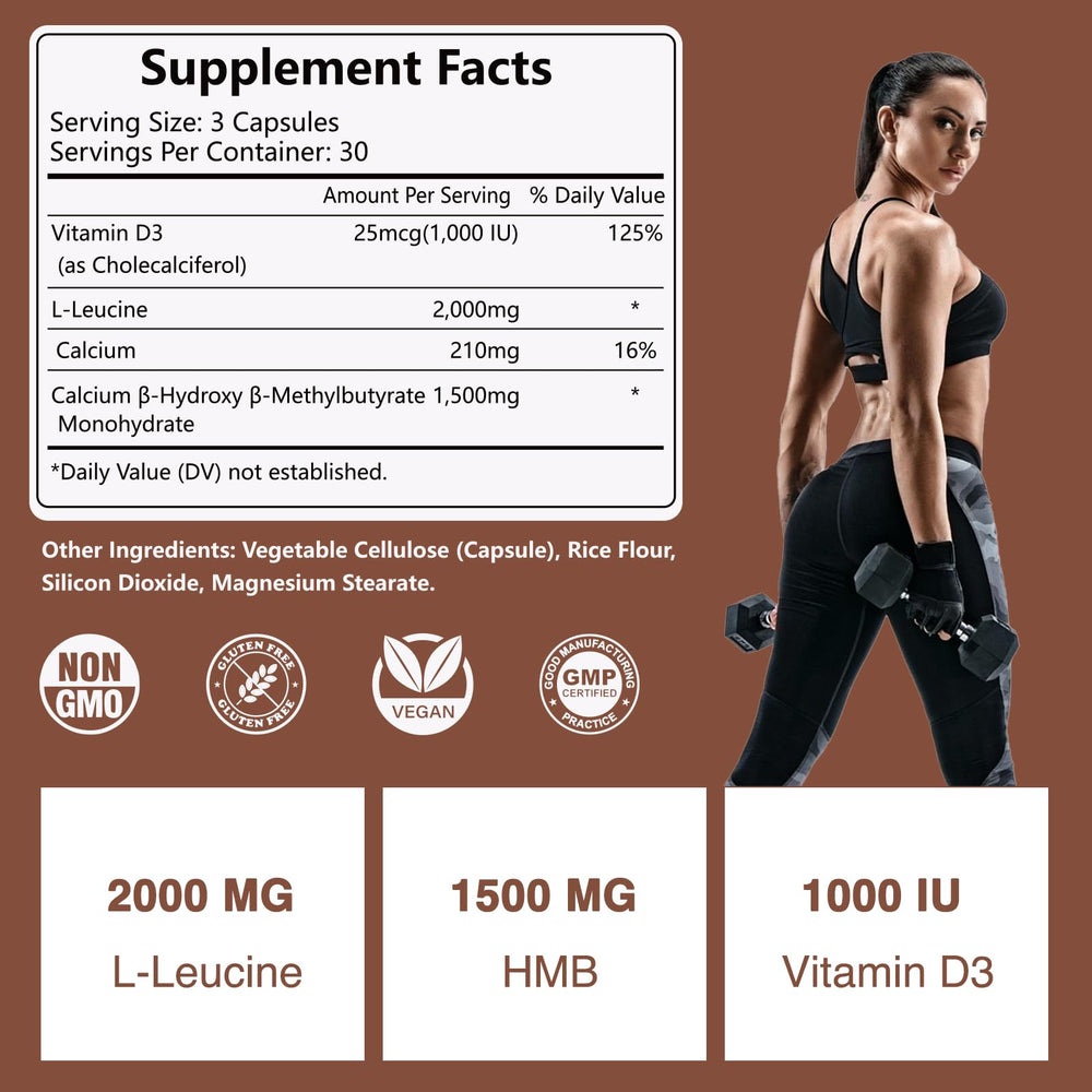 HFELIZ HMB capsules closeup demonstrates compact easy to swallow pills