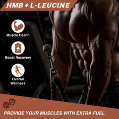 HFELIZ HMB Leucine packaging label confirms vegan and gluten free claims