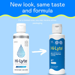 Hi-Lyte bottle pour shows drops entering water for quick hydration