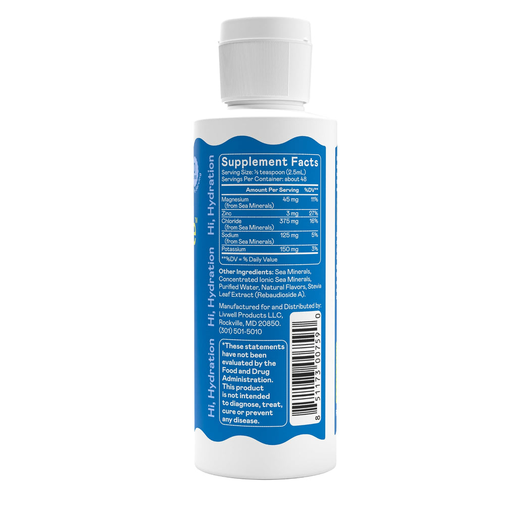Hi-Lyte label shows electrolytes and vitamins for daily replenishment.