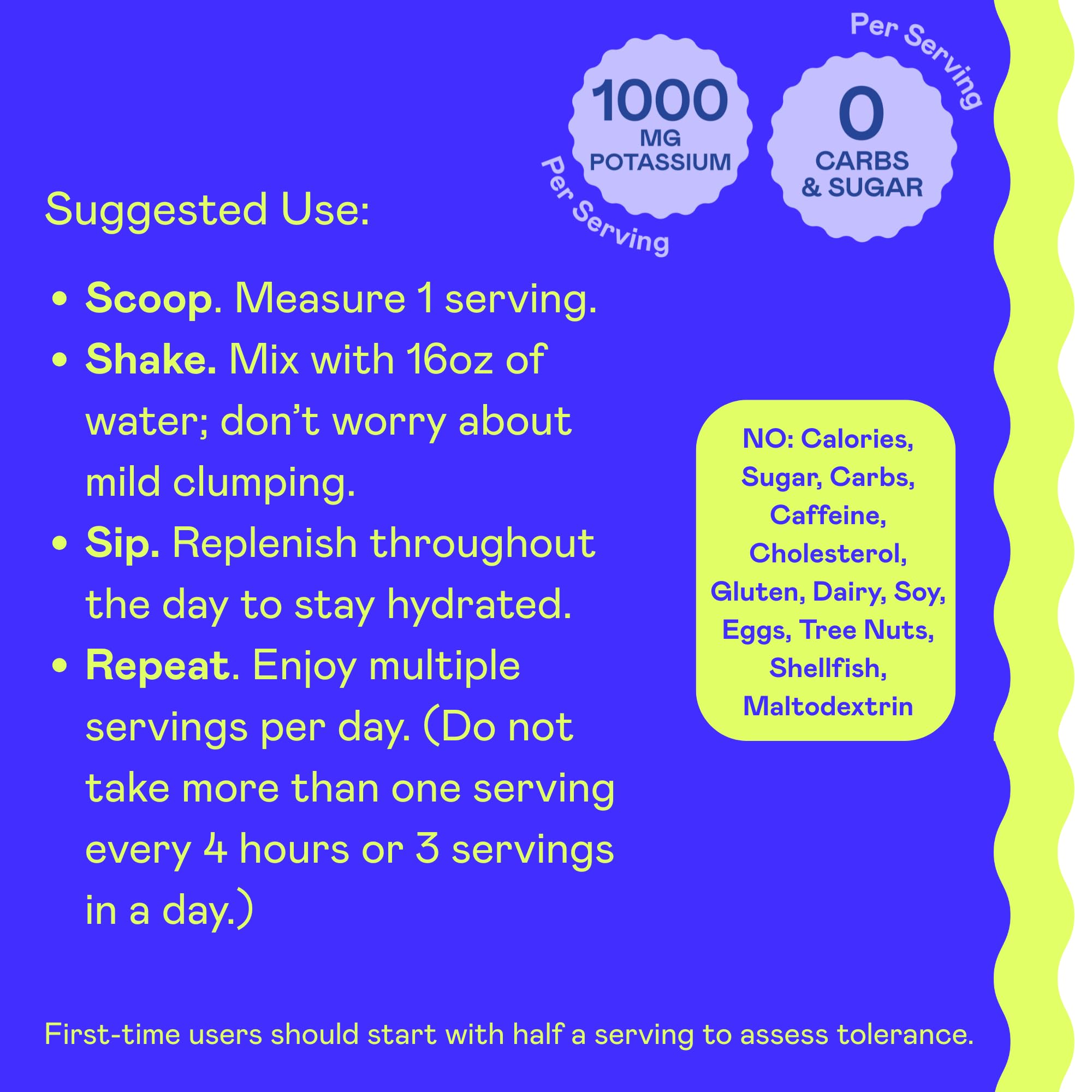 Hi-Lyte K1000 Blue Raspberry label highlights zero sugar and zero carbs.
