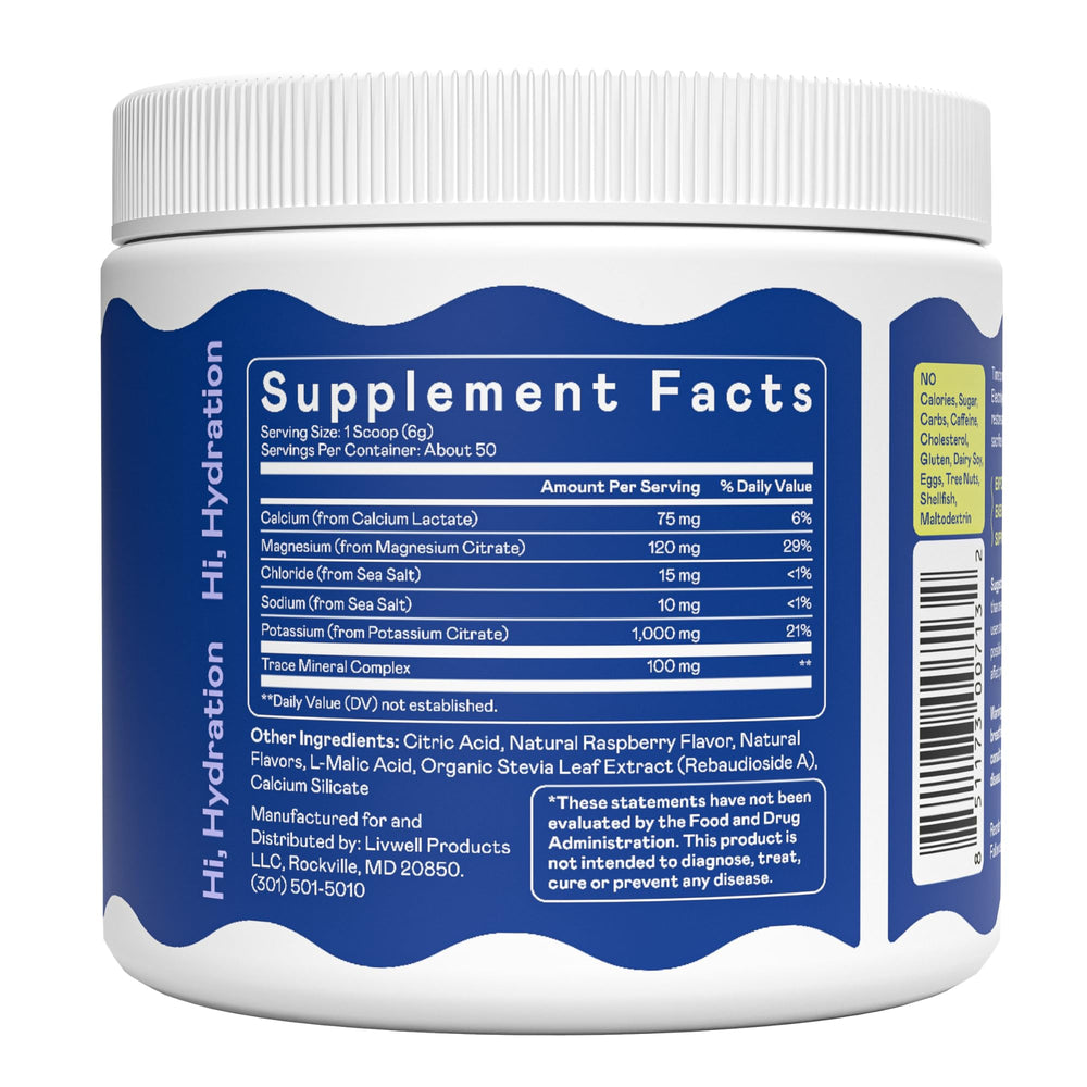 Hi-Lyte packaging shows keto-friendly, vegan, and gluten-free electrolytes.