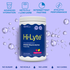 Hi-Lyte K1000 electrolyte glass ready to drink after training.