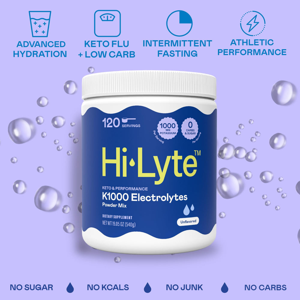 Hi-Lyte K1000 scoop measures 1000 mg potassium for precise dosing