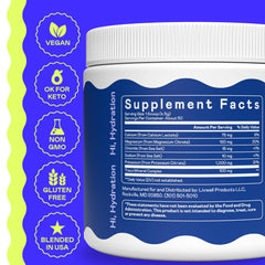 Hi-Lyte K1000 USA-made label close-up highlighting potassium content.