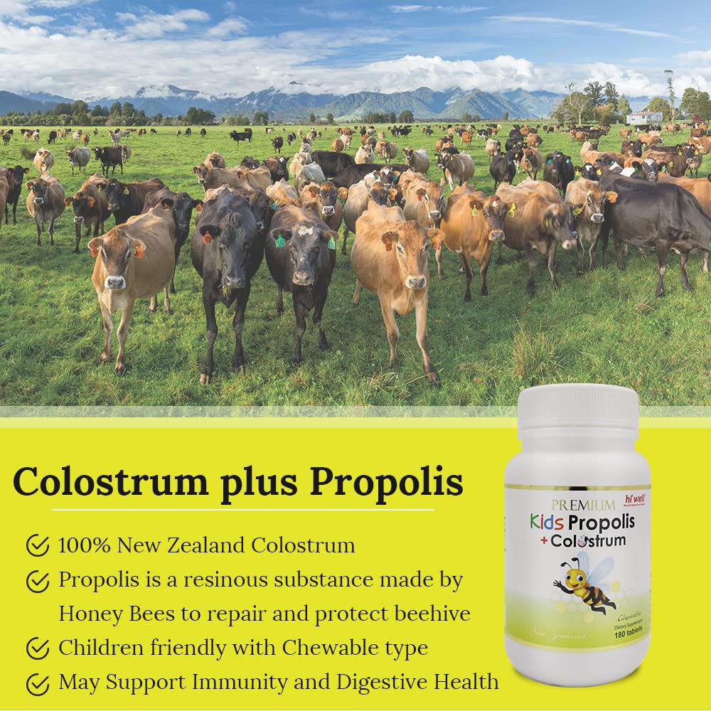 Hi Well Premium Colostrum tablets pack—premium New Zealand colostrum.