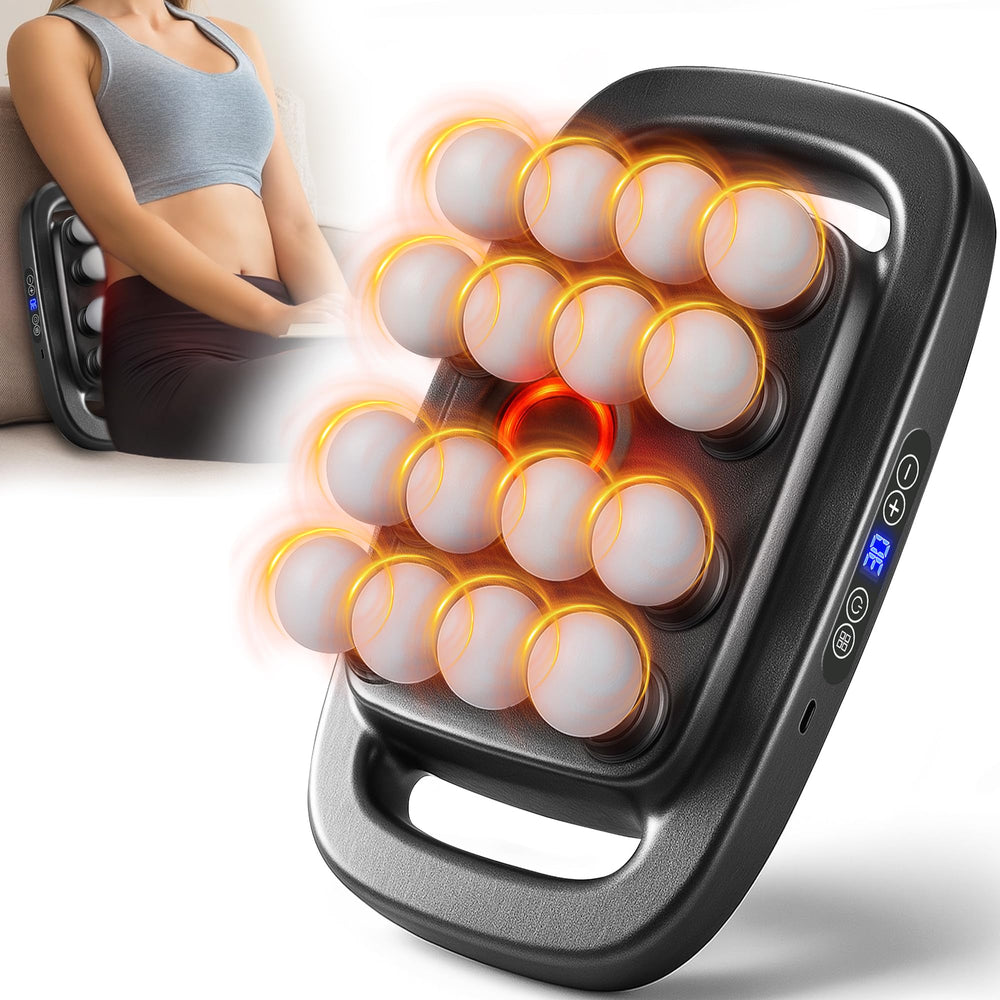 HIADGUNNR 16-head massage gun set ready for full-body recovery and fatigue relief.