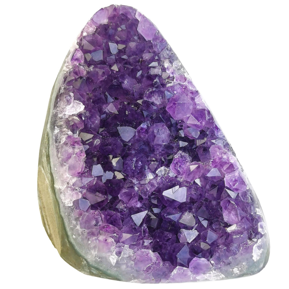 HIBCIGA amethyst cluster geode 8-9lb showcases natural beauty and calming energy.