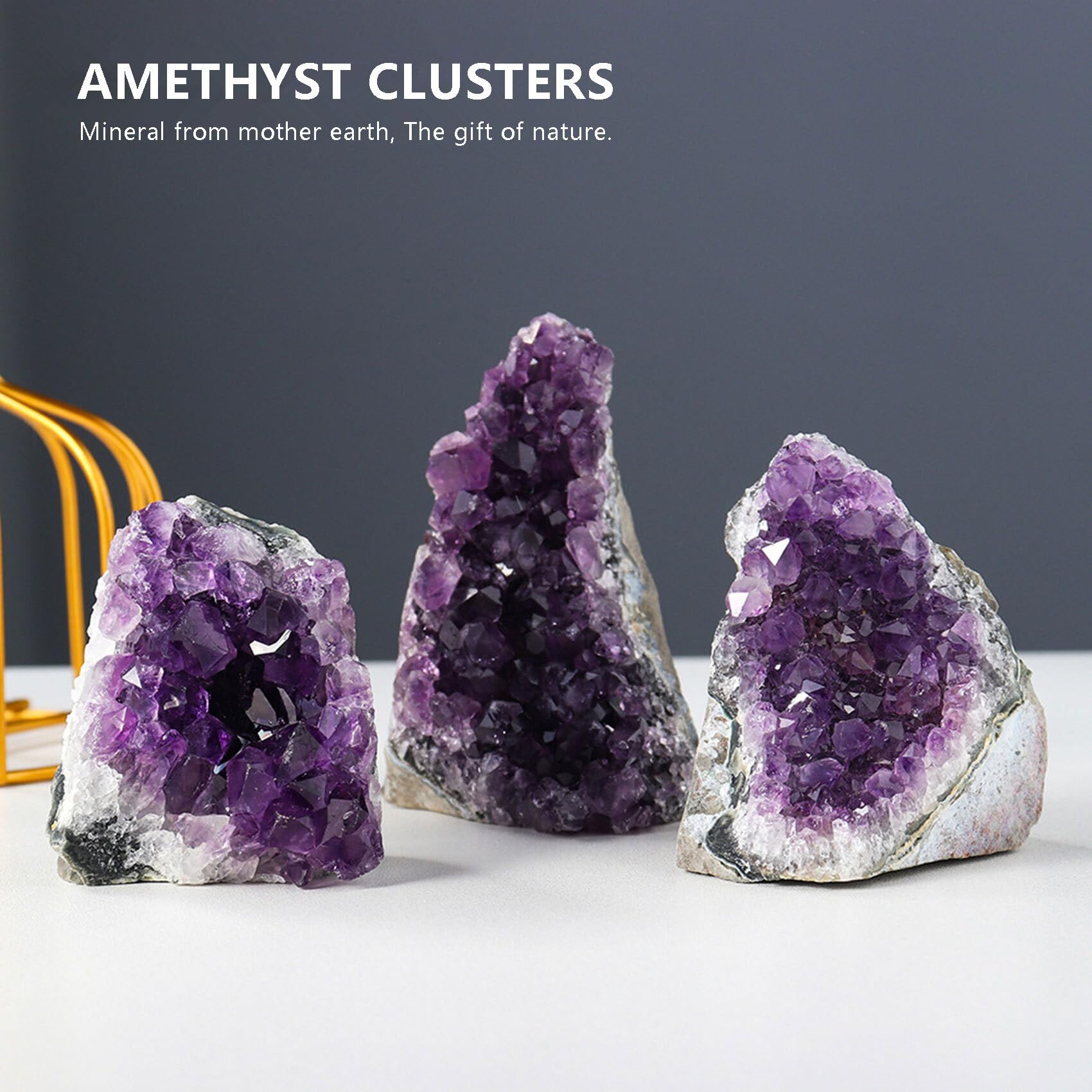 HIBCIGA geode purple crystal surface captures unique natural patterns.