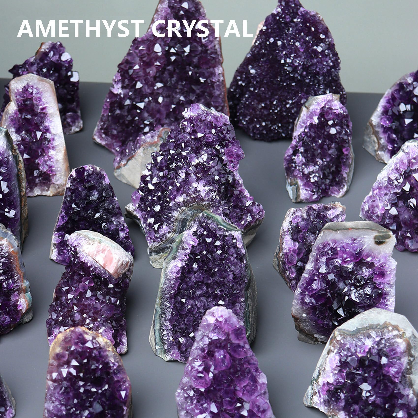HIBCIGA ornamental amethyst cluster presentation makes a thoughtful gift.