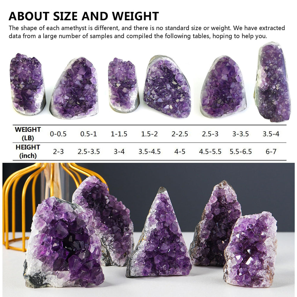 HIBCIGA Purple amethyst crystal stone for gift-worthy decor and focus.