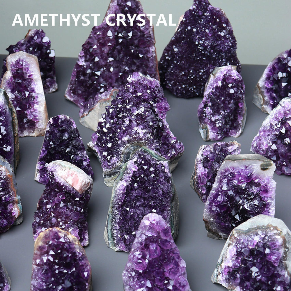 HIBCIGA varied-size amethyst crystal options fit different display needs.