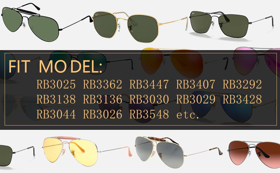 HiCycle2 gold metal frame; premium look and sturdy support for Ray-Ban RB series