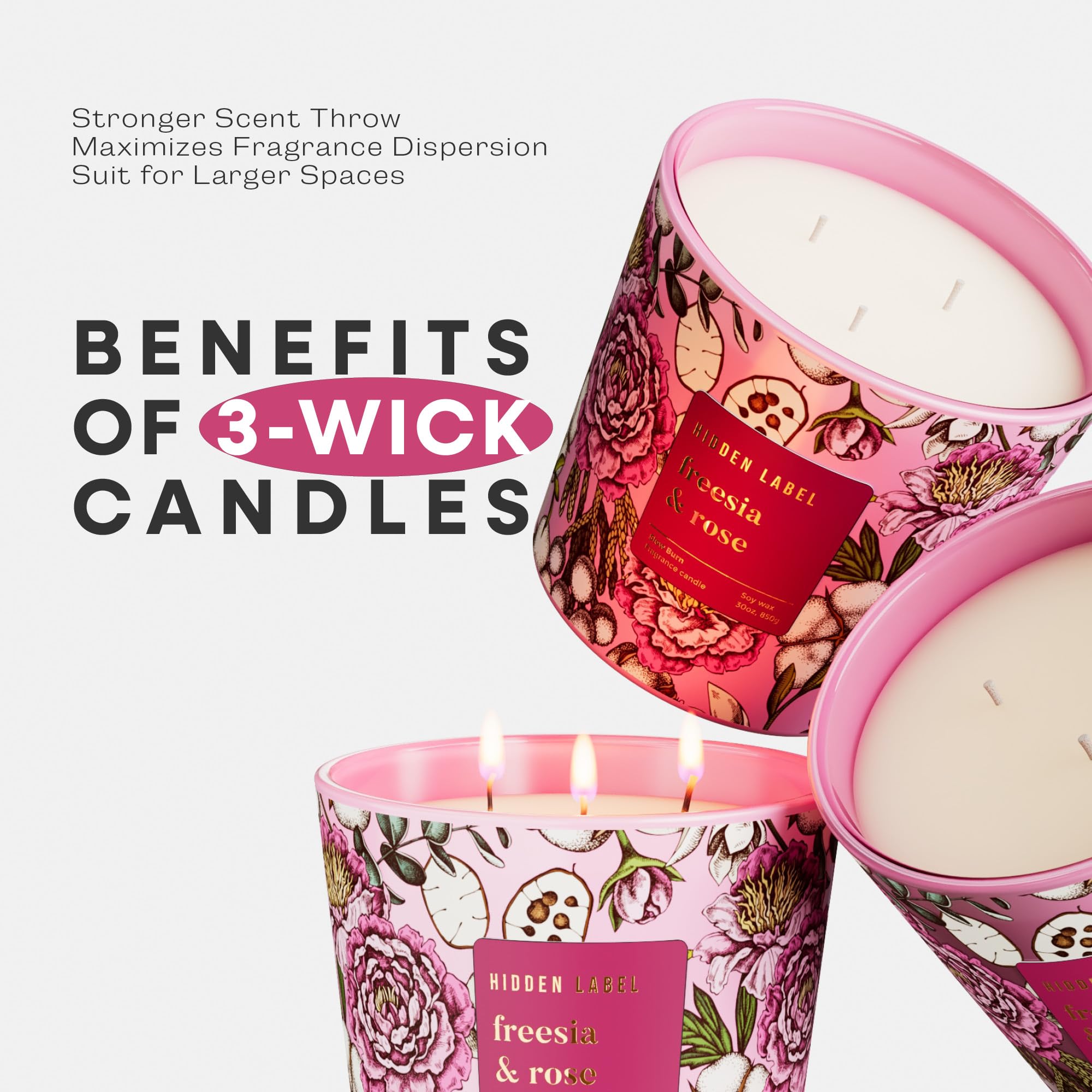 Hidden Label aromatherapy mood setting for meditation and relaxation.