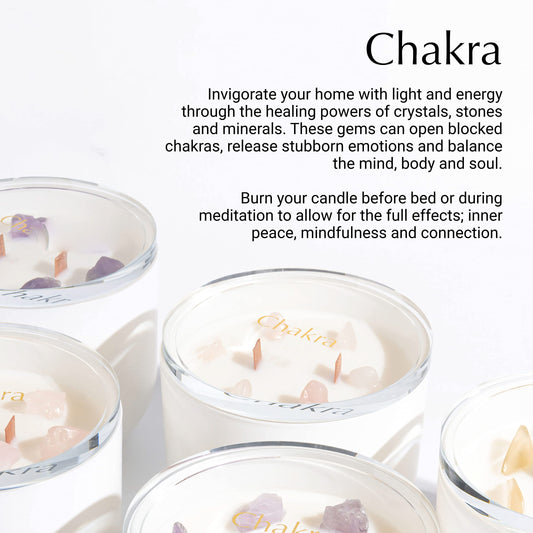 Hidden Label Aventurine wealth crystal candle with embedded gem for balanced vibes
