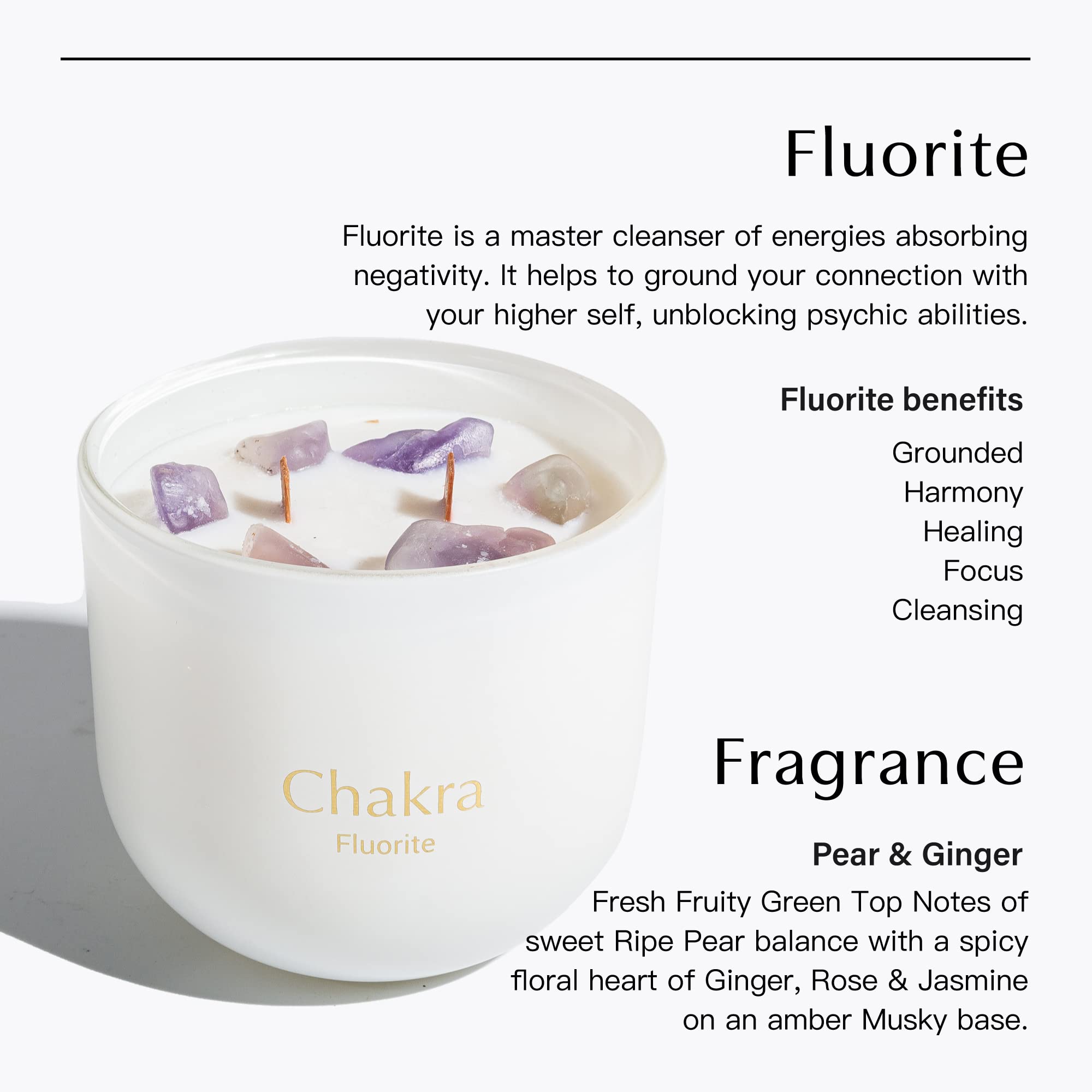 Hidden Label candle reveals crystals inside for mindful rituals and decor.