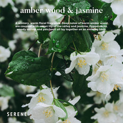 Hidden Label Serene Collection three-wick candle with strong scent throw.