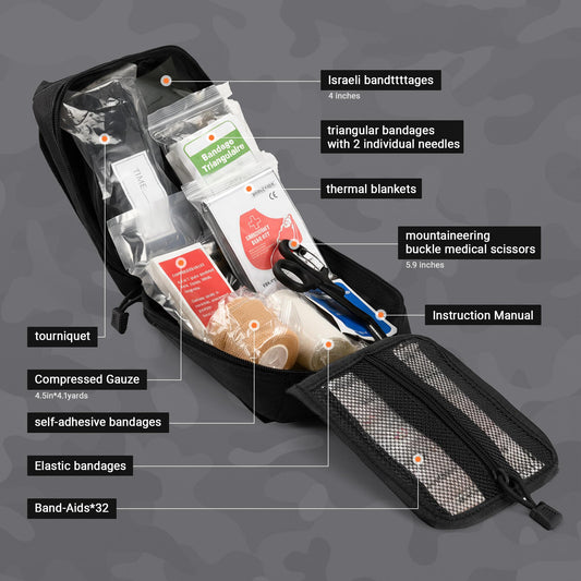 HidroPony IFAK trauma kit Israeli bandage ready for compact emergency care on the go.