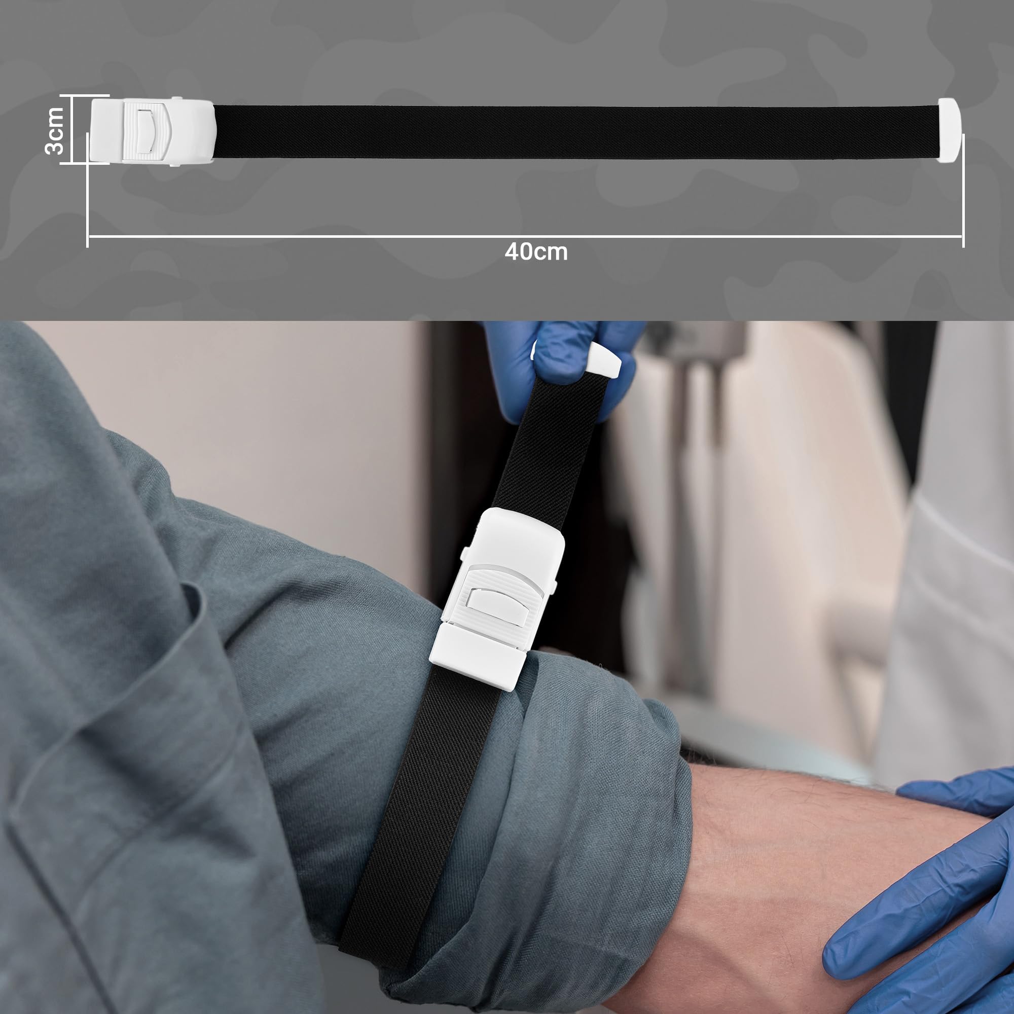 HidroPony six-inch Israeli bandage ready for rapid wound control.
