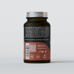 Vegan credentials icon on box communicates allergen-free promise.