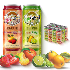 High Ground Elixir variety pack front can for versatile wellness