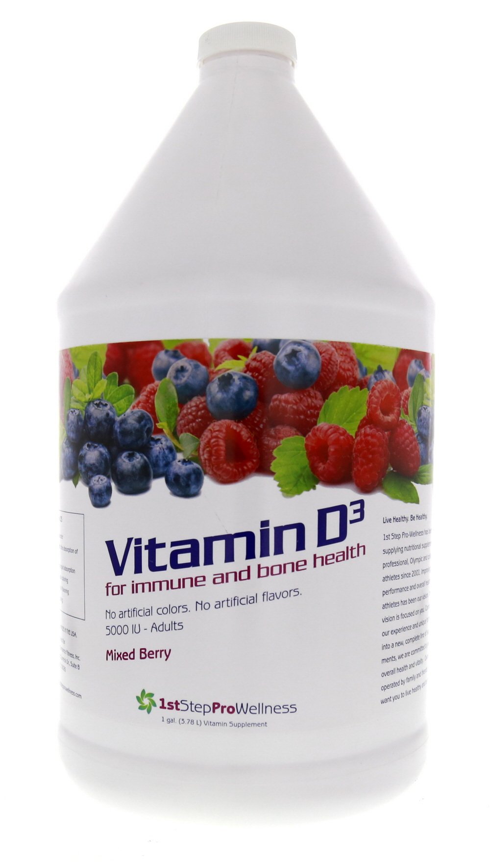 High Performance Fitness 1st Step mixed berry D3 bottle for daily energy support