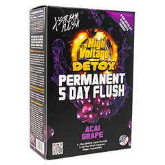 High Voltage Detox 5 Day Flush kit bottle and capsules support a guided cleanse.