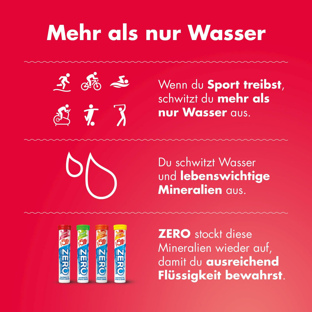 Athlete drinking HIGH5 Zero during training for steady hydration.