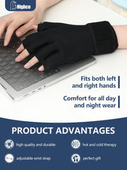 Highco adjustable wrist strap secures a comfortable, customizable fit.