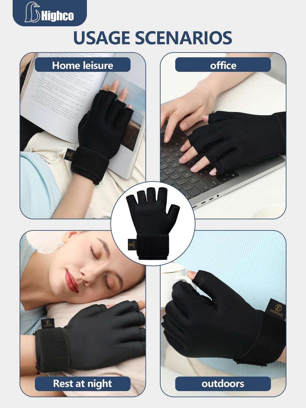 Highco Ice Gloves two-pack ready for home or travel use