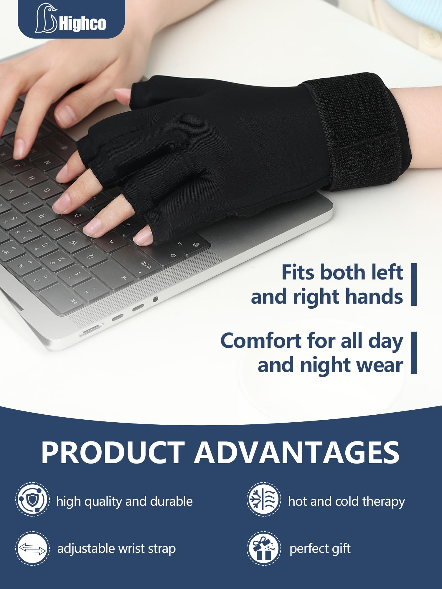 Highco Ice Gloves soft-lycra-fabric for comfortable wear