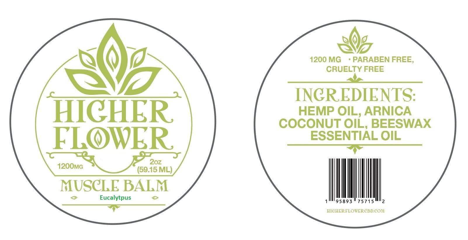 Higher Flower Hemp Muscle Balm applying to skin for soothing use