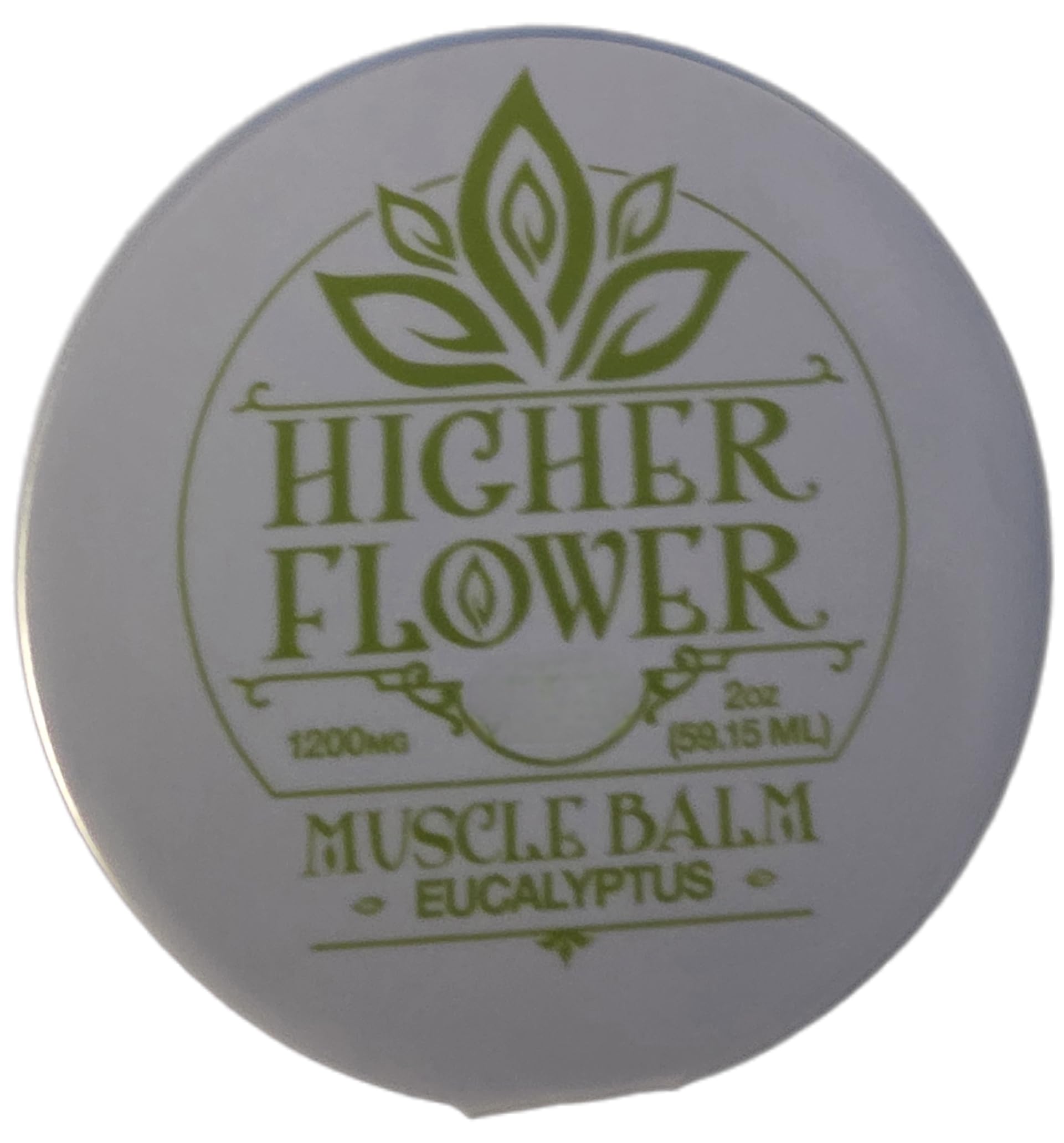 Higher Flower balm texture close-up highlights beeswax and natural oils