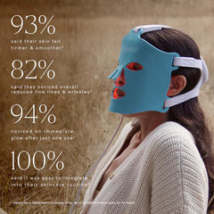 HigherDOSE face mask hands-free therapy design supports multitasking.