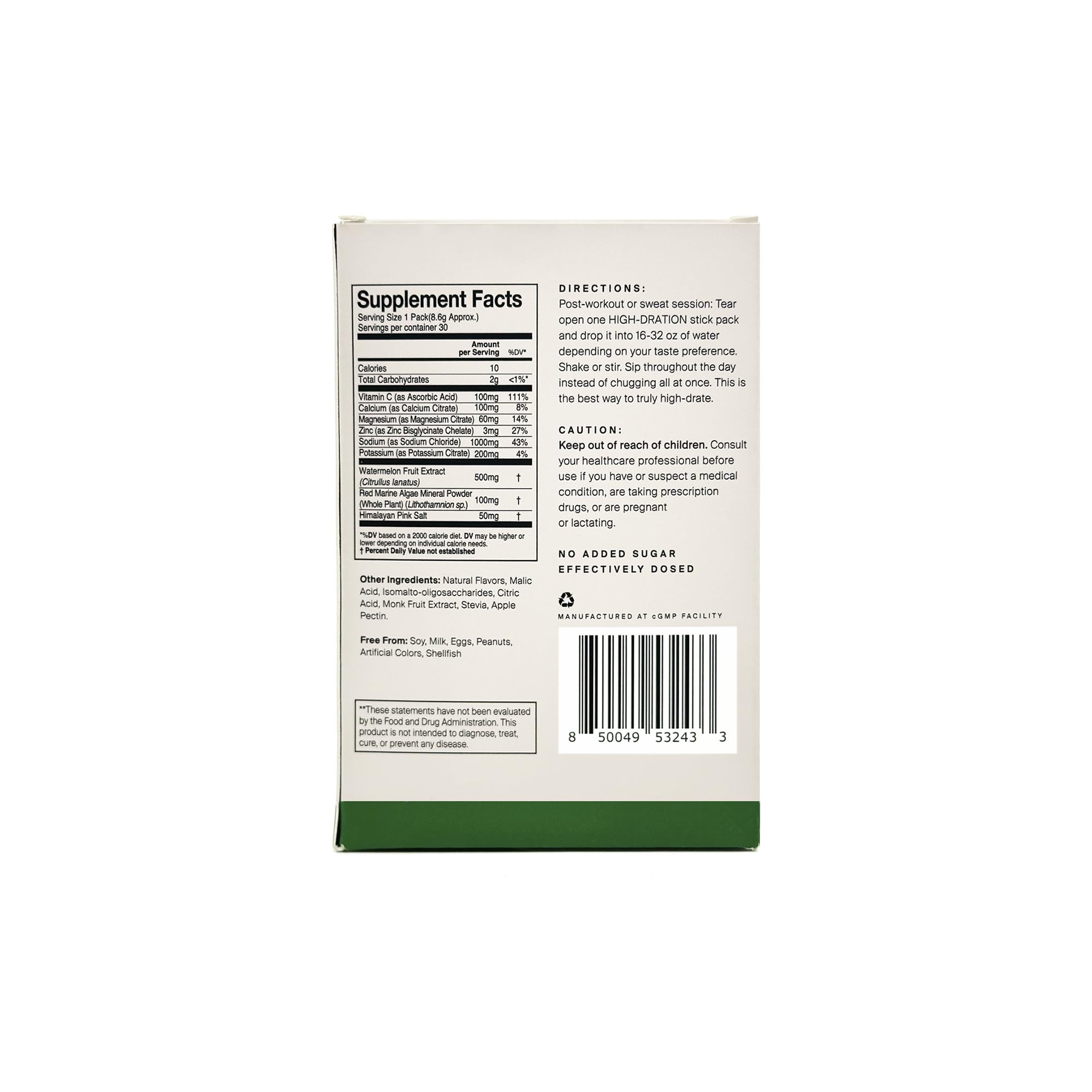 HigherDOSE precise measuring scoop for accurate daily hydration doses.