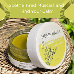 Open balm jar reveals smooth texture ready for spot application on target areas.