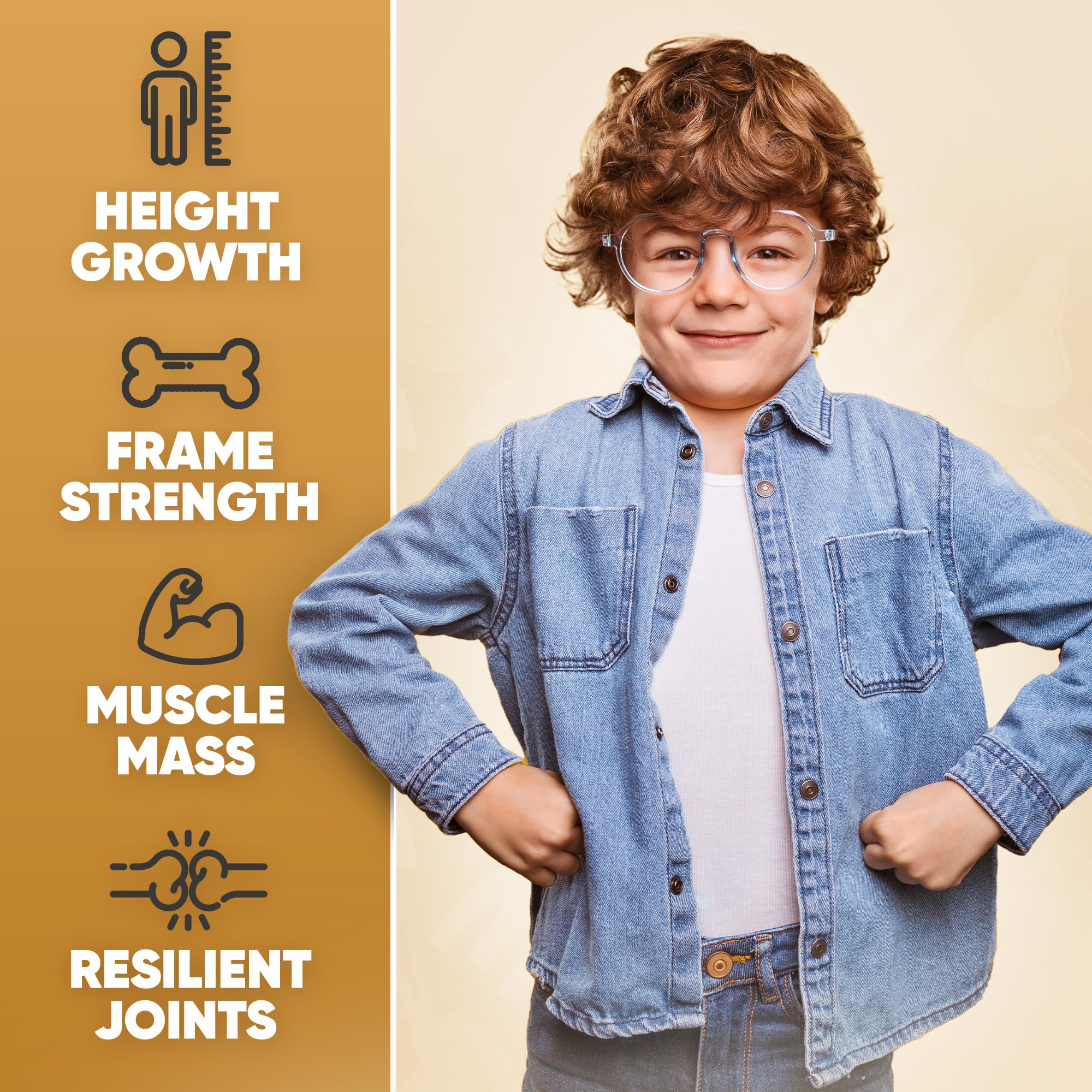 HighSpot Height Growth Gummies label showing calcium and K2 D3 nutrients.