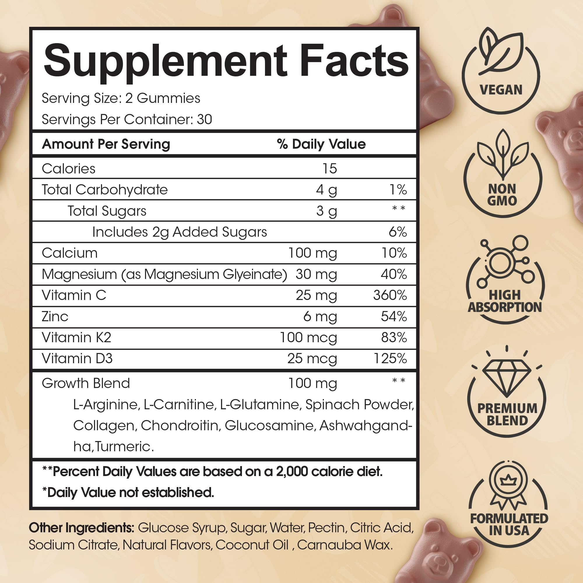 highspot height growth gummies vitamins graphics
