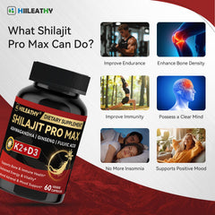 Hiiileathy Shilajit Pro Max daily usage guide suggests two capsules after dinner.