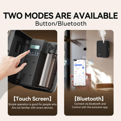 Hijoc large-room diffuser in office setup conveys wide coverage capability.