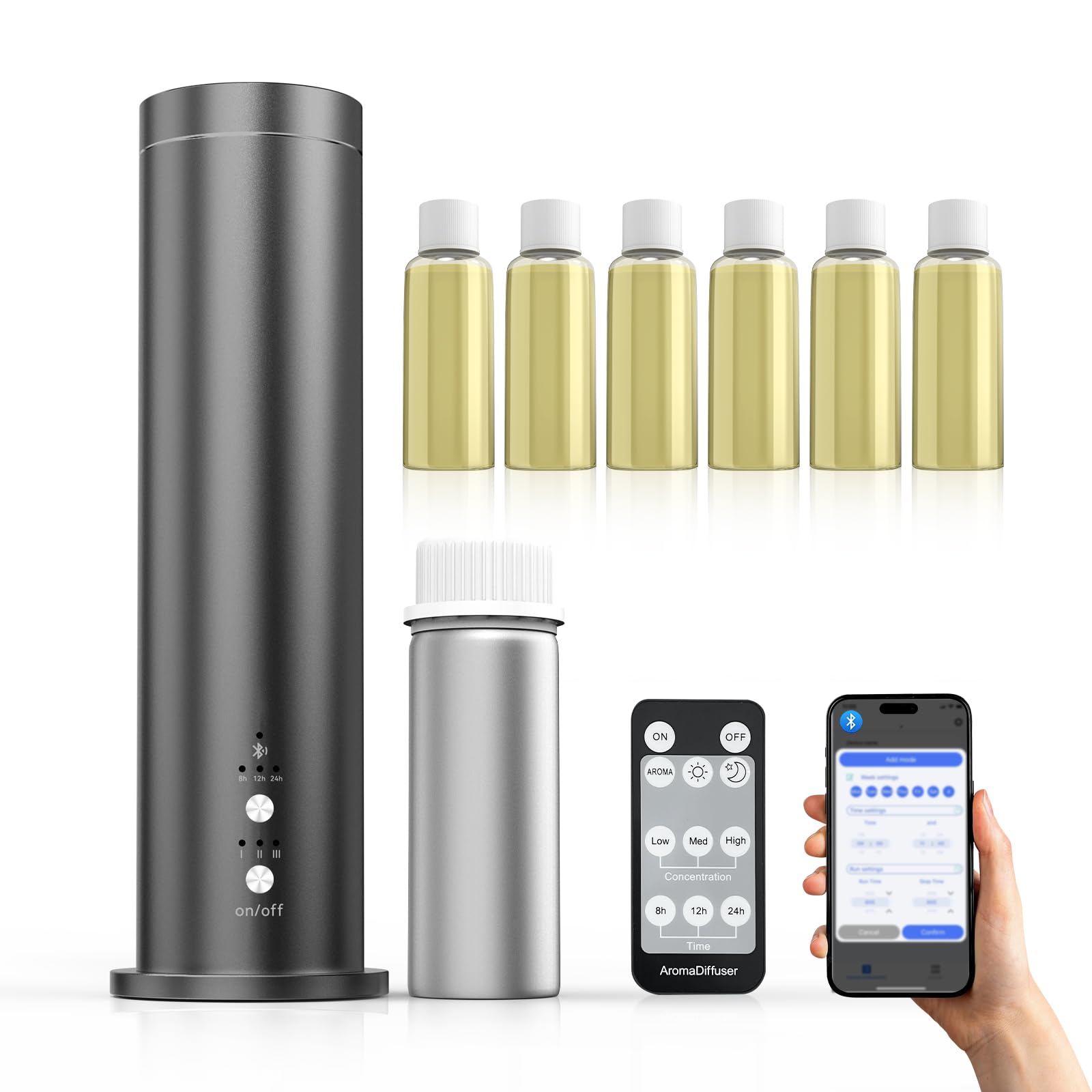 Hijoc waterless diffuser bottle pour for spill-free oil refilling
