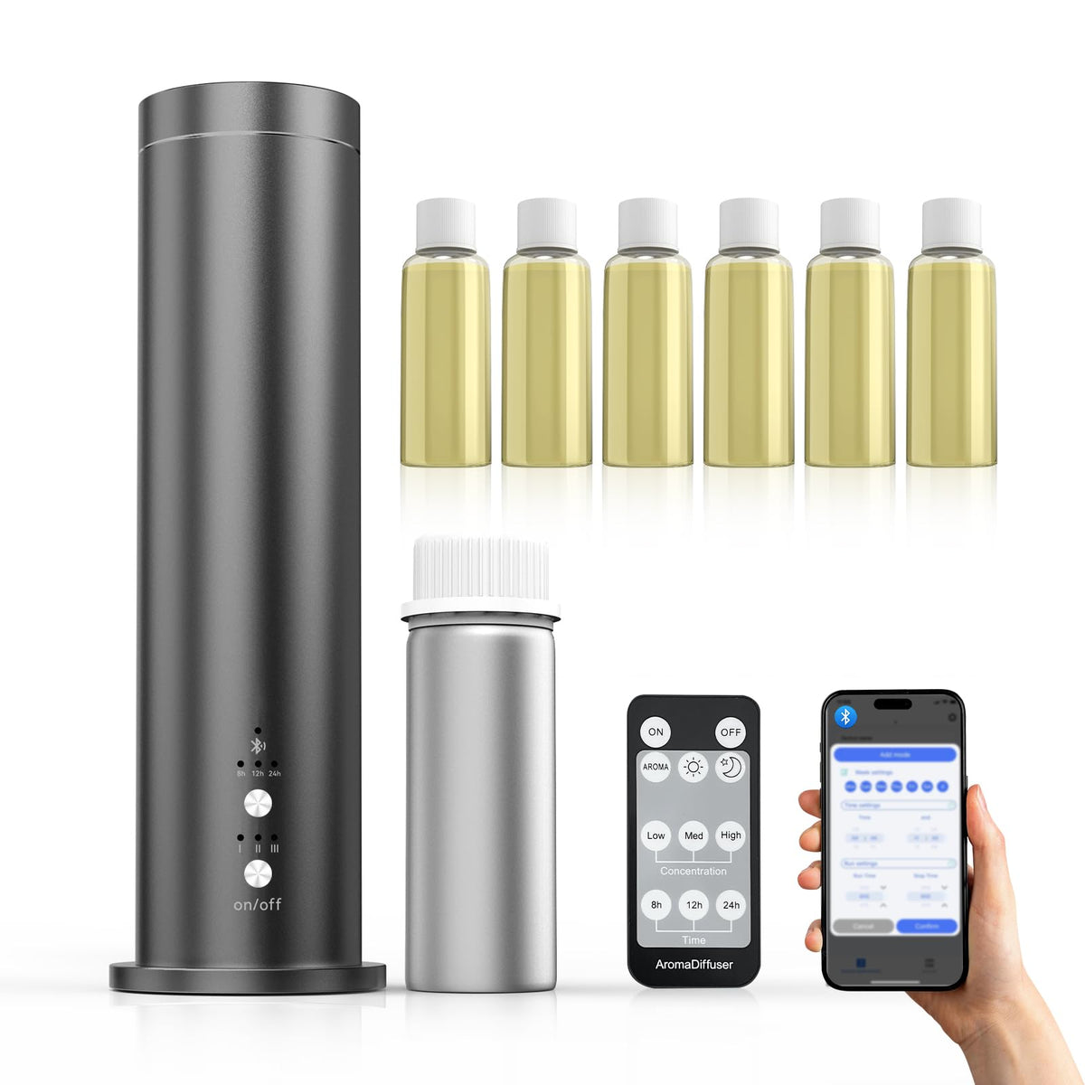 Hijoc waterless diffuser bottle pour for spill-free oil refilling