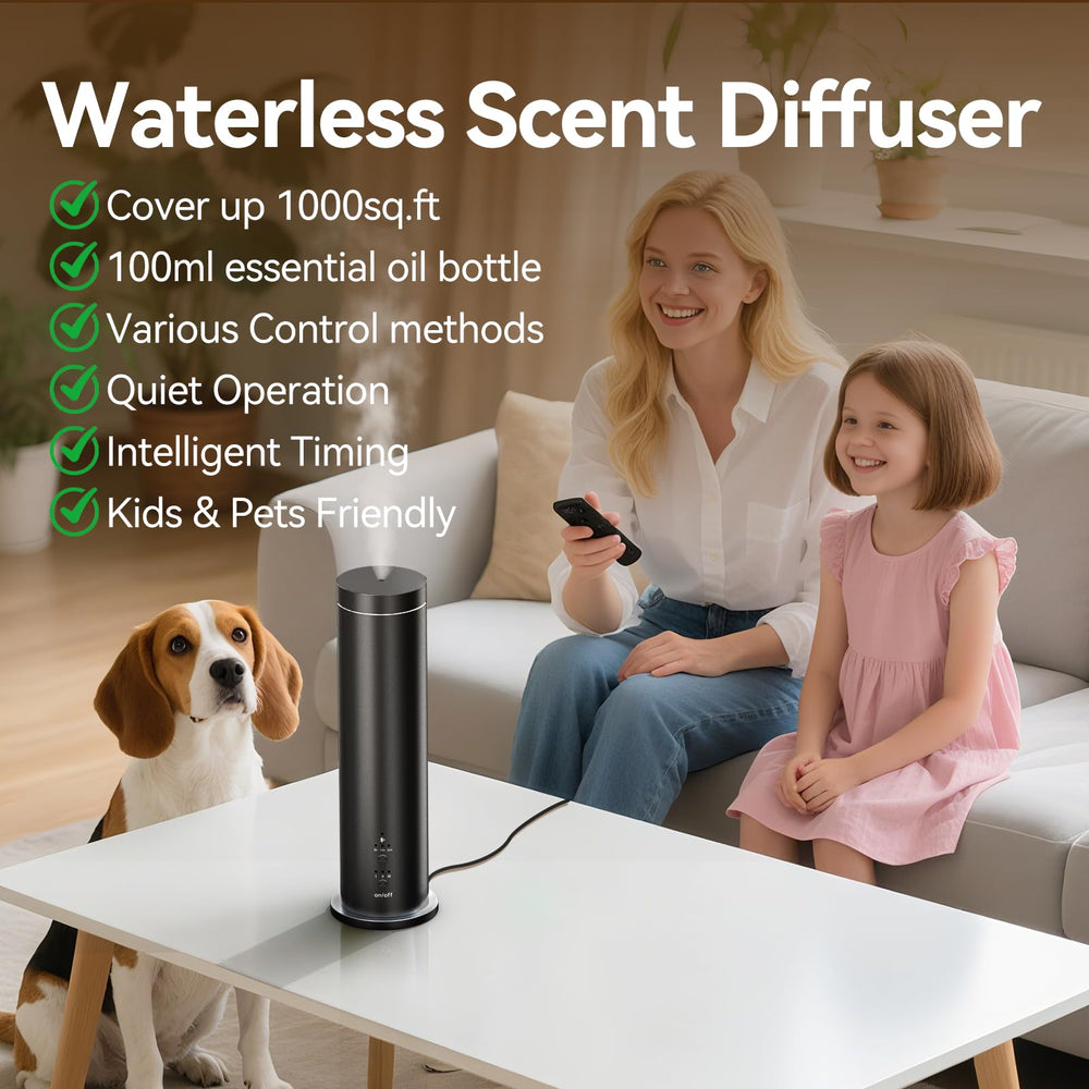 Hijoc diffuser remote control enables easy fragrance adjustments