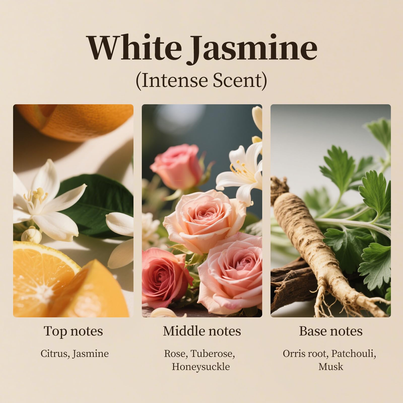 Hijoc White Jasmine 500ml packaging shown as eco-friendly option.